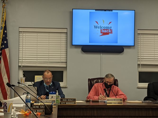 Moundsville Mayor David Wood Hands MEDC Torch to Daughter News